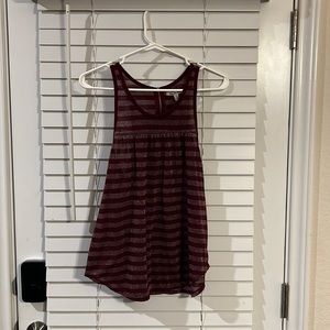 Women’s American Eagle Baby Doll Tank w/back Zipper Detail